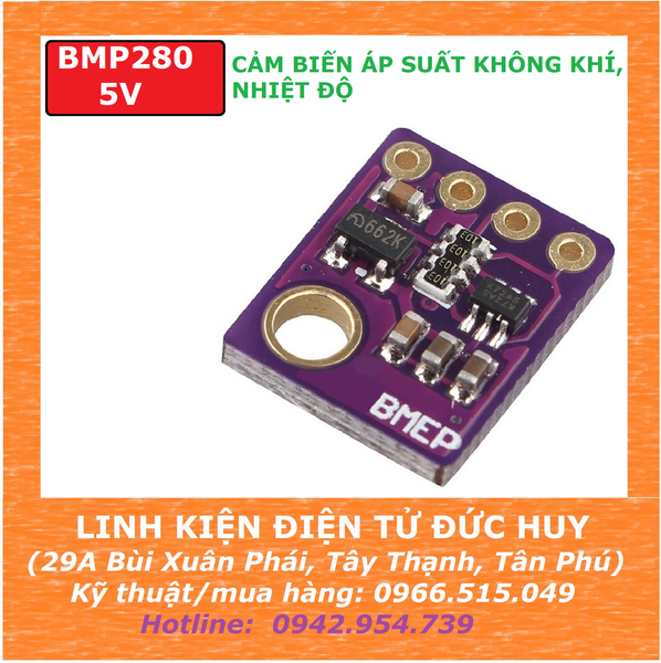 Cảm biến áp suất không khí, khí quyển, nhiệt độ BMP280 5V