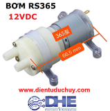 MÁY BƠM NƯỚC RS365, 12VDC, 1.2~1.5 L/phút