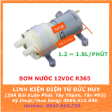 MÁY BƠM NƯỚC RS365, 12VDC, 1.2~1.5 L/phút