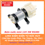 Bơm nước R385 điện áp 6V-12V, lưu lượng 1-2L/phút
