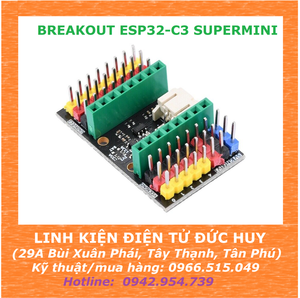 BREAKOUT, ĐẾ RA CHÂN ESP32C3 SUPERMINI