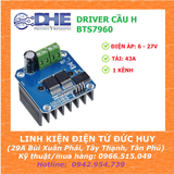 Module mạch cầu H điều khiển động cơ công suất cao BTS7960 43 Ampe