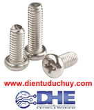 Bulong đầu tròn M5, 20mm, Inox 304
