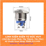 NÚT NHẤN NHẢ KIM LOẠI 16mm, CHỐNG THẤM NƯỚC