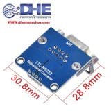 MẠCH CHUYỂN ĐỔI RS232 <-> TTL, SỬ DỤNG CHIP MAX3232, CỔNG CÁI (FERMALE)