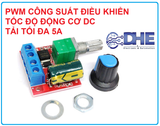 Mạch điều tốc PWM dimmer tốc độ động cơ DC 5A