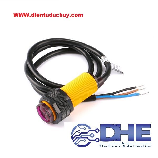 E18-D80NK Cảm biến vật cản quang điện hồng ngoại (Phản xạ khuếch tán), 5VDC, NPN, 3 dây