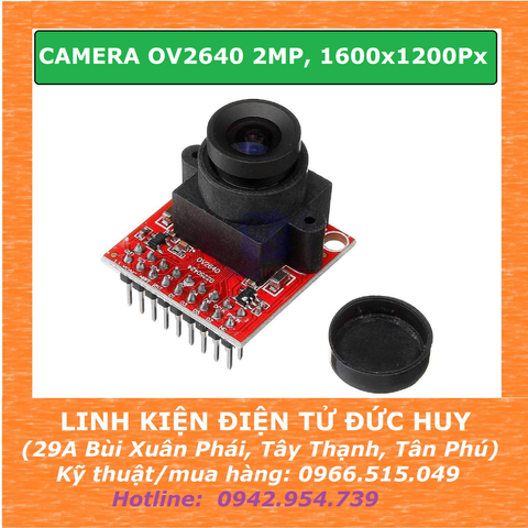 MODULE CAMERA OV2640 2MP, 1600 x 1200Px XỬ LÝ ẢNH CHO ARDUINO