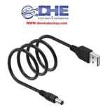 DÂY CHUYỂN USB SANG JACK DC 5.5 5V, 9V,12V)