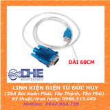 CÁP CHUYỂN ĐỔI USB RS232 COM DB9, CHIP HL340, ĐẦU RA CỔNG COM DB9 ĐỰC