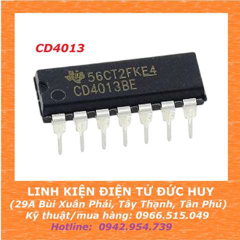 CD4013 (IC Flip Flop D)