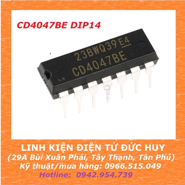 CD4047BE 4047 IC TẠO XUNG