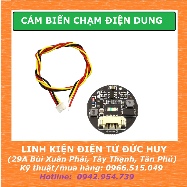PHÍM CẢM ỨNG TOUCH CHẠM ĐIỆN DUNG 4 DÂY, 3 - 30V