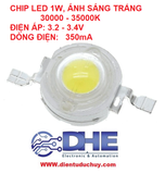 Chip Led 1W, sáng Trắng, 3.2-3.4V