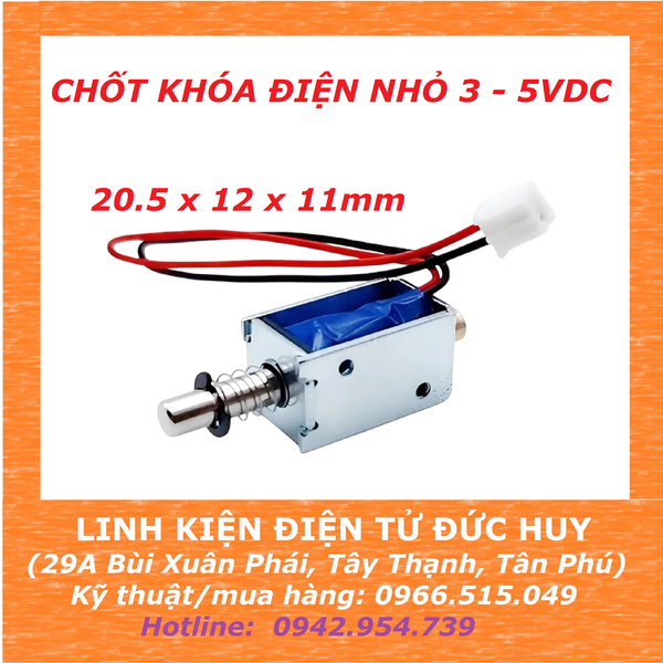 SM0420S CHỐT KHÓA ĐIỆN NHỎ 3~5VDC