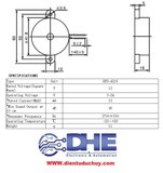 CÒI BÁO ĐỘNG HYD-4216, ĐIỆN ÁP 3V-24VDC,  ÂM THANH LIÊN TỤC, ÂM THANH NGẮT QUÃNG