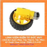 Combo bánh xe và động cơ vàng (bánh răng nhựa), tốc độ 50rpm (1:120)