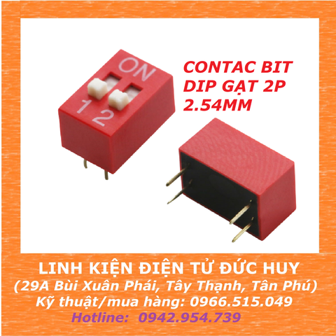 CONTAC BIT DIP SW GẠT 2P