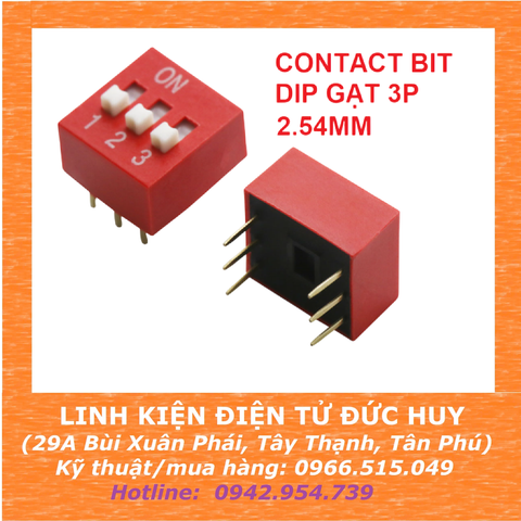 CONTAC BIT DIP SW GẠT 3P