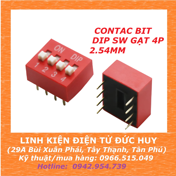CONTAC BIT DIP SW GẠT 4P