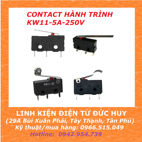 CONTACT HÀNH TRÌNH KW11-5A-250VAC