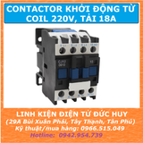 CONTACTOR KHỞI ĐỘNG TỪ COIL 220V, TẢI 18A
