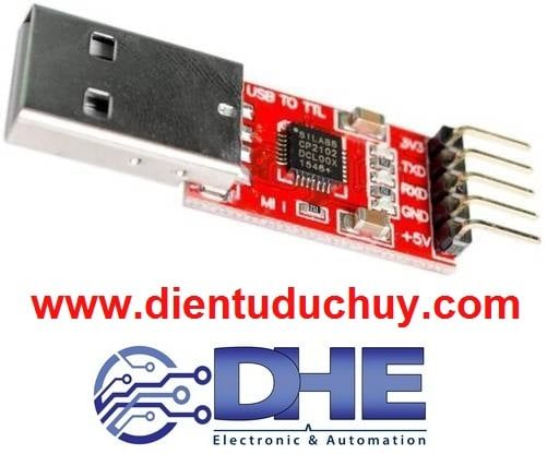 Mạch chuyển đổi USB - UART, chip CP2102, đầu ra 5 chân