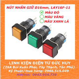NÚT NHẤN GIỮ 16MM, LAY16F-11, MÀU ĐỎ