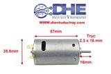 RS390 ĐỘNG CƠ DC CÓ CHỔI THAN 12V-18VDC