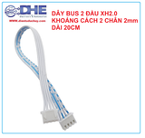 DÂY BUS 2 ĐẦU XH2.0 KHOẢNG CÁCH 2 CHÂN 2mm DÀI 20CM