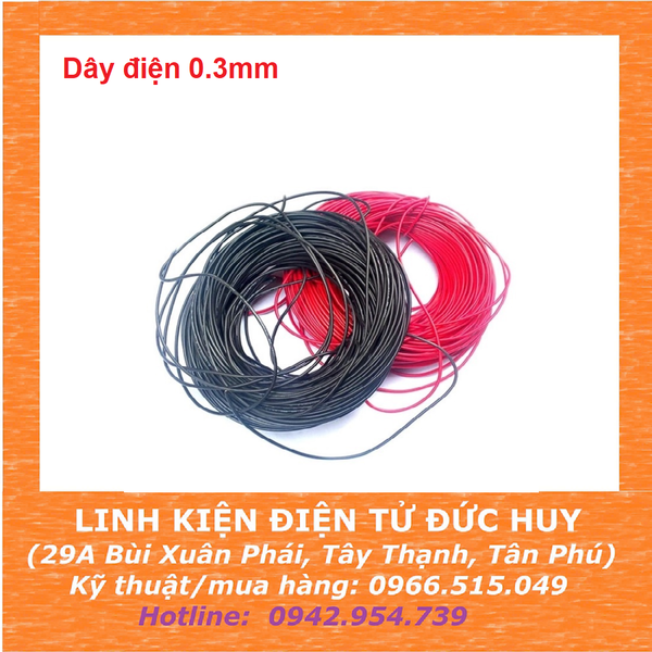 Dây điện 0.3mm - 1 mét