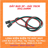 DÂY BUS 3P, DÀI 70CM, XH2.54MM