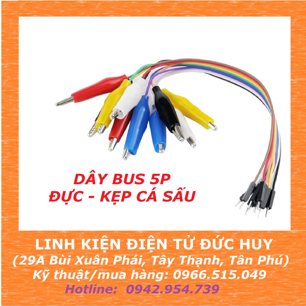 BẸ 5 SỢI DÂY CHUYỂN ĐẦU ĐỰC - KẸP CÁ SẤU