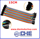 DÂY CẮM TESTBOARD 2 ĐẦU CÁI - CÁI, 15CM, 40 SỢI