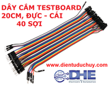 Dây cắm testboard 1 đầu đực - cái, dài  20CM, 40 SỢI
