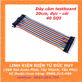 Dây cắm testboard 1 đầu đực - cái, dài  20CM, 40 SỢI