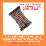 DÂY CẮM TESTBOARD 2 ĐẦU ĐỰC - CÁI, 15CM, 40 SỢI