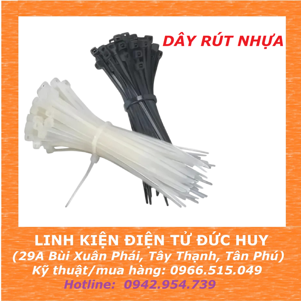 DÂY RÚT NHỰA DÀI  3 x 200MM - BẢN RỘNG 3MM - 1 BÓ (50 SỢI) - MÀU TRẮNG