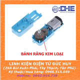 ĐỘNG CƠ DC GIẢM TỐC XANH, NHÔNG KIM LOẠI, 1:90 (110RPM)