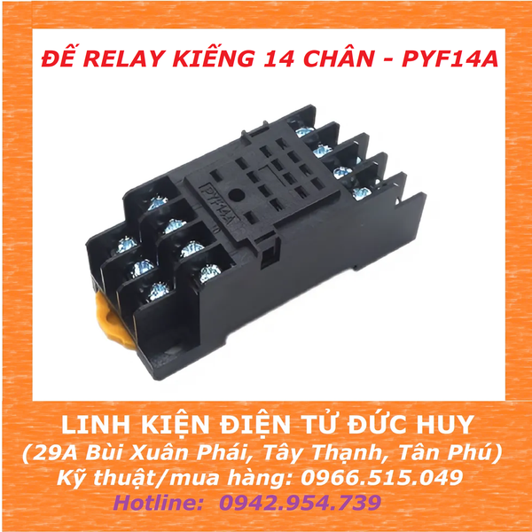 Đế relay kiếng 14 chân PYF14A