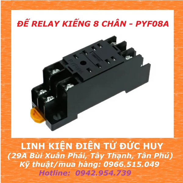 Đế relay kiếng 8 chân - PYF08A