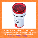 Đèn báo volt kế AD16 22DSV, Màu đỏ