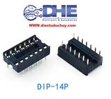 ĐẾ IC 14 CHÂN LỖ VUÔNG DIP14P