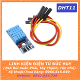 DHT11 CẢM BIẾN ĐO NHIỆT ĐỘ, ĐỘ ẨM 3 PIN (CÓ KÈM DÂY NỐI)