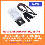 DHT22 CẢM BIẾN ĐO NHIỆT ĐỘ & ĐỘ ẨM, ĐỘ CHÍNH XÁC CAO  (kèm dây kết nối)