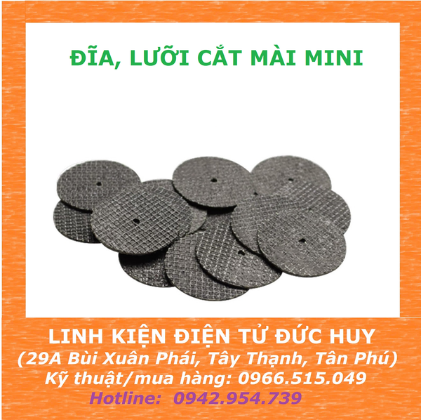 ĐĨA, LƯỠI CẮT MÀI SẮT MINI