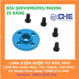 ĐĨA SERVO, BÁNH LÁI KIM LOẠI CHO SERVO MG995/MG996 - 25 RĂNG