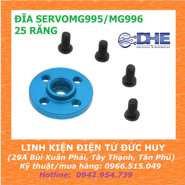 ĐĨA SERVO, BÁNH LÁI KIM LOẠI CHO SERVO MG995/MG996 - 25 RĂNG