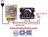 MẠCH DIMMER DC ĐIỀU CHỈNH ĐỘ SÁNG LED 12-24V 30A