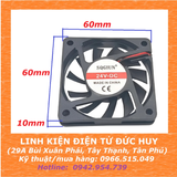QUẠT LÀM MÁT, TẢN NHIỆT 6010, 5/12/24VDC, KÍCH THƯỚC 60 X 60 X10MM